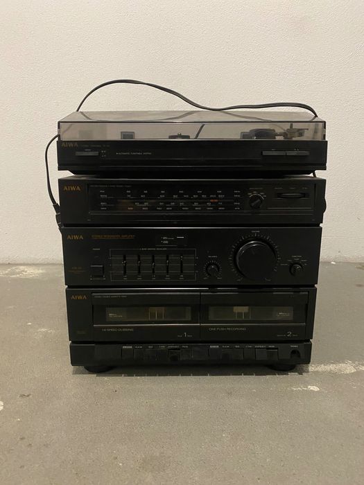 Wieża AIWA CX-33 gramofon PX-E55 made in Japan zestaw komplet