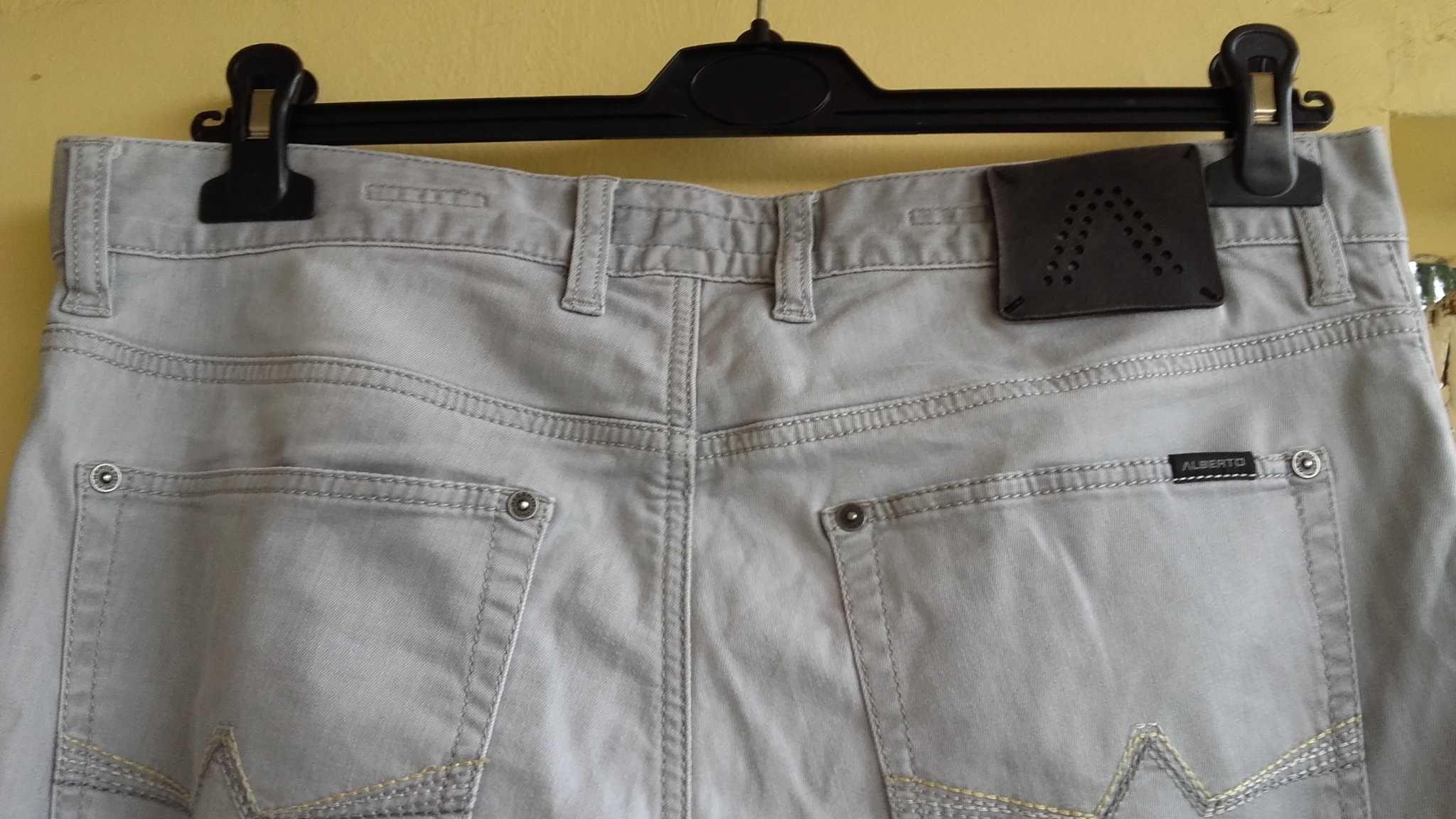 Spodnie Alberto roz XL jasno-szare