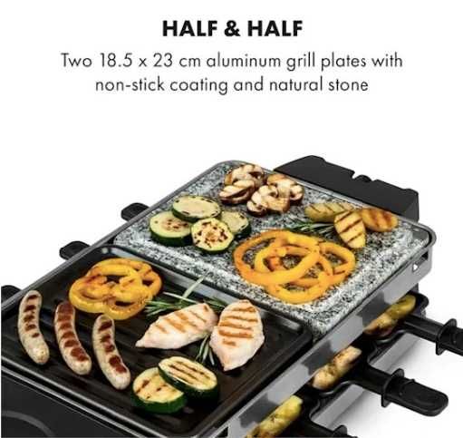 Raclette grill elektryczny Klarstein Sirloin czarny 1500 W