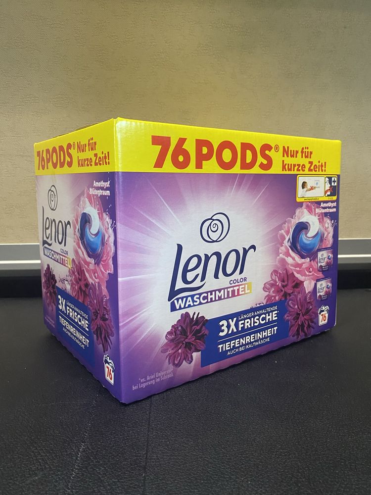 Kapsułki do prania Lenor z Niemiec 76 sztuk Amethyst