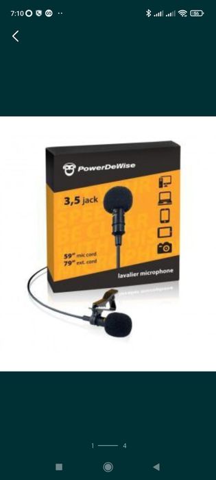 петличний мікрофон PowerDeWise 3.5 мм