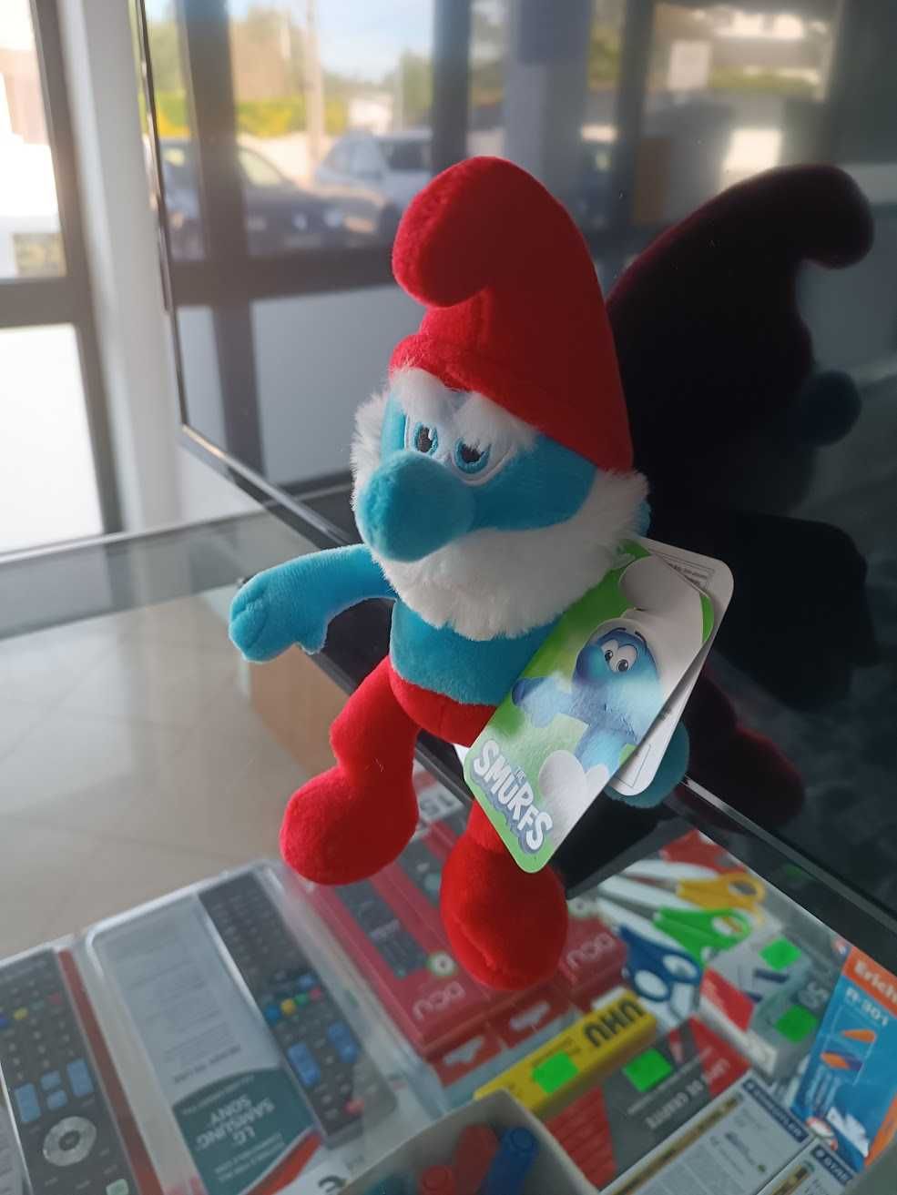 Novidade:Peluche Grande Smurf Smurfs 22cm