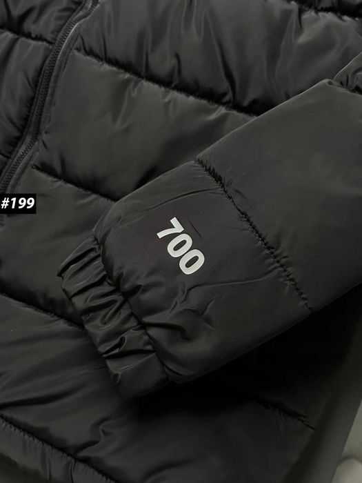 Новый Пуховик The North Face - Черная Куртка ТНФ - 700 Набивка