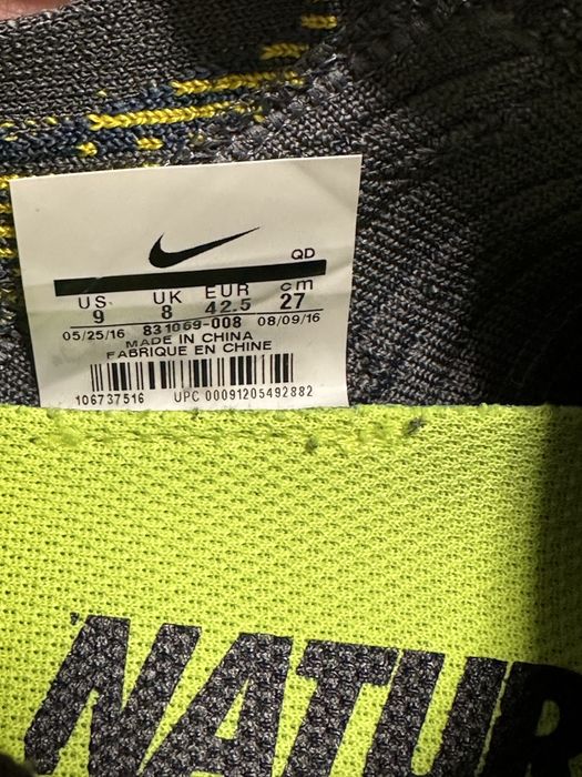 Кроссовки Nike Free RN Flyknit, 42размер