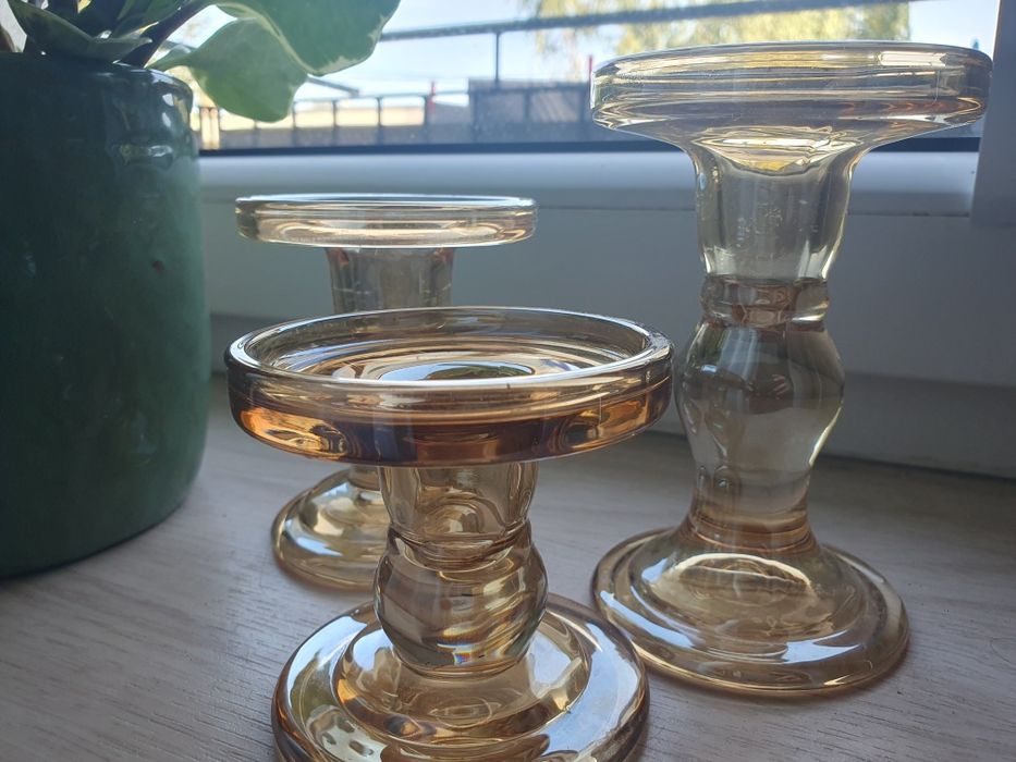Świeczniki szklane