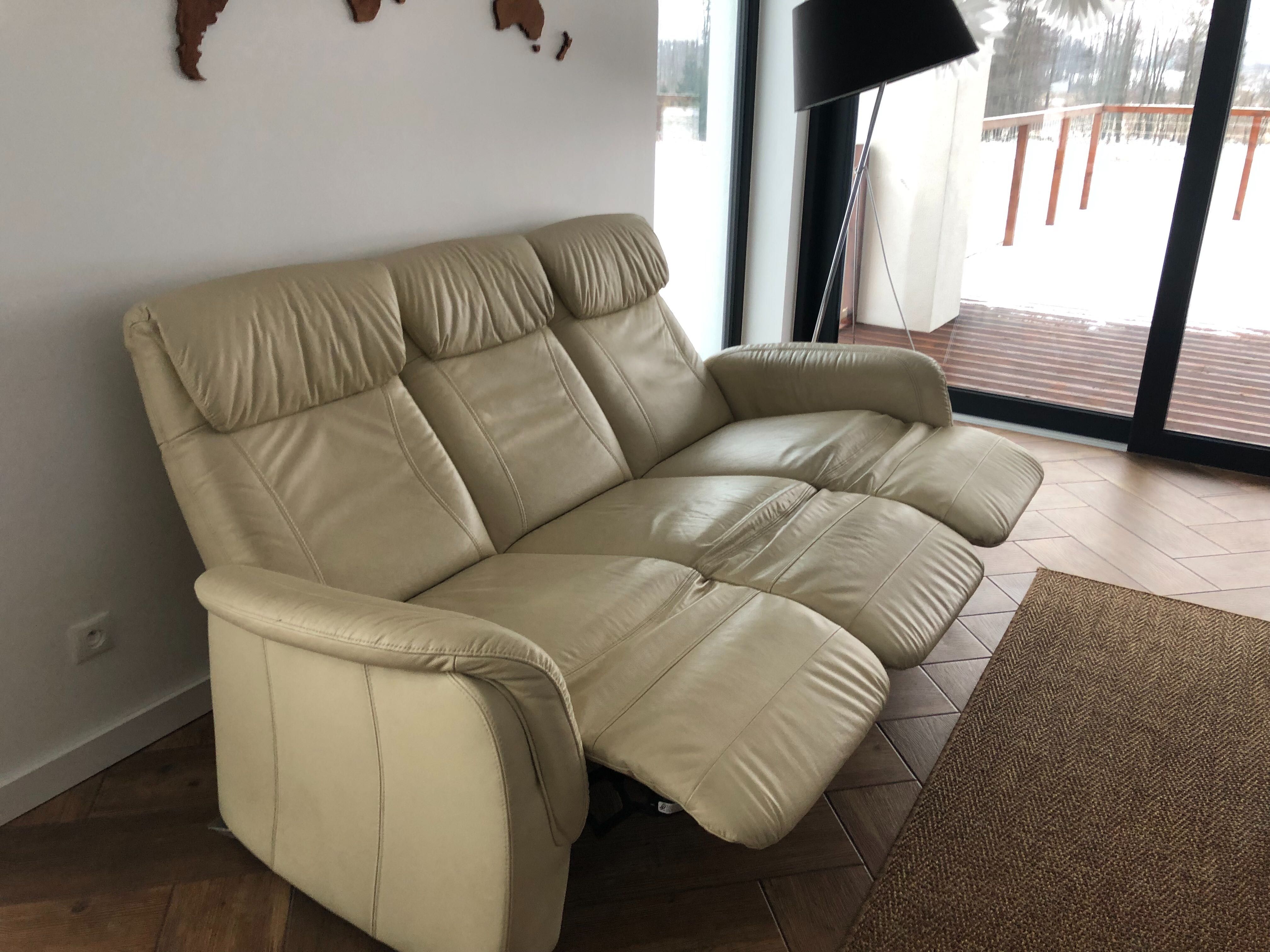 Kanapa sofa z rozkładanymi fotelami