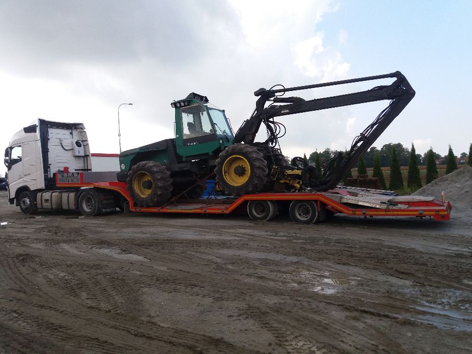 Wynajem Naczepy Niskopodwoziowej 24 H -Transport Ciągników Samochodów
