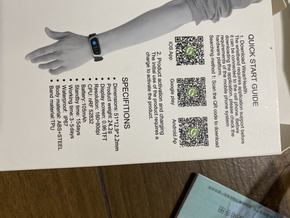 Zegarek  Firness tracker nowy