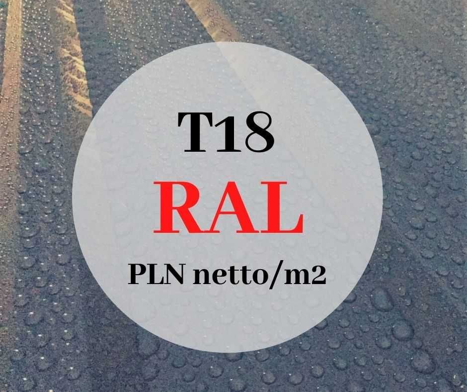 Blacha trapezowa T 18 II gat. blachy kolor ciemny grafit RAL7016
