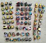 Przypinki do kapci typu Crocs, Spiderman, Avangers, Stich, Sonic