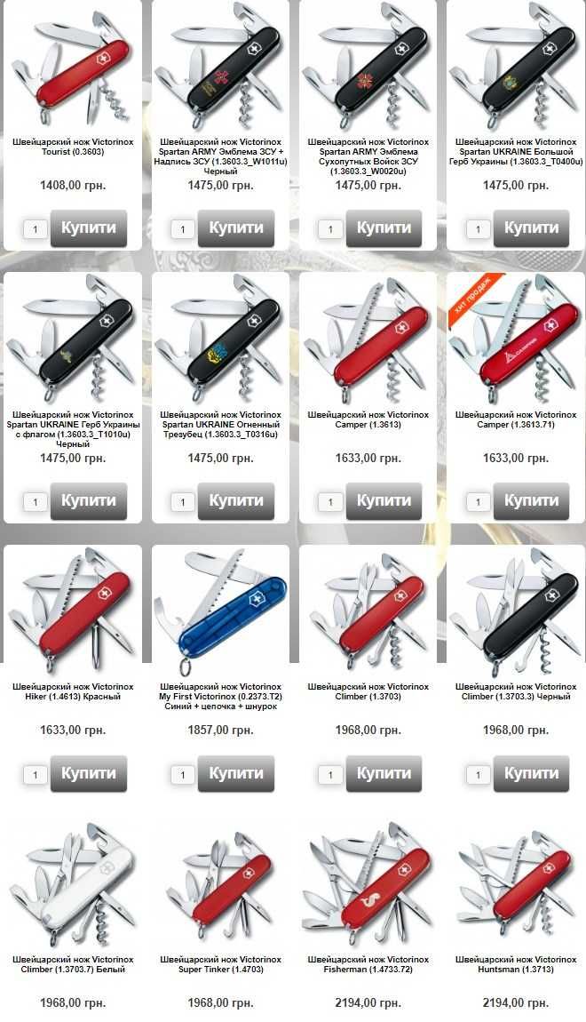 Швейцарские складные ножи Victorinox для туризма (Швейцария) Оригинал!