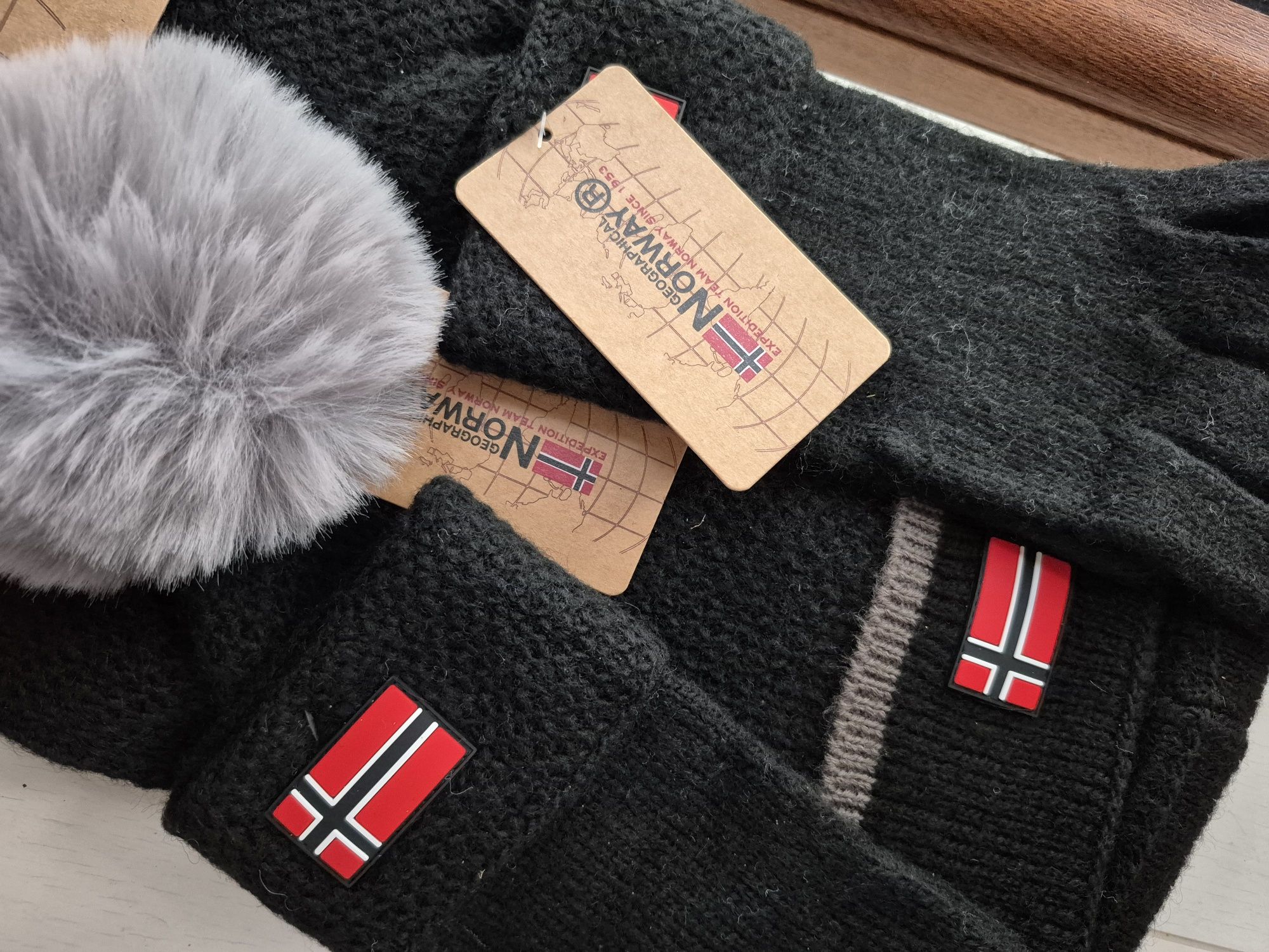 Zestaw Czapka Szalik Rękawiczki Geographical Norway