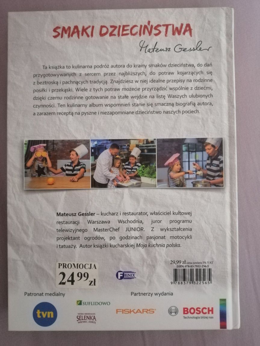 Smaki dzieciństwa Mateusz Gessler, Nowa książka kucharska