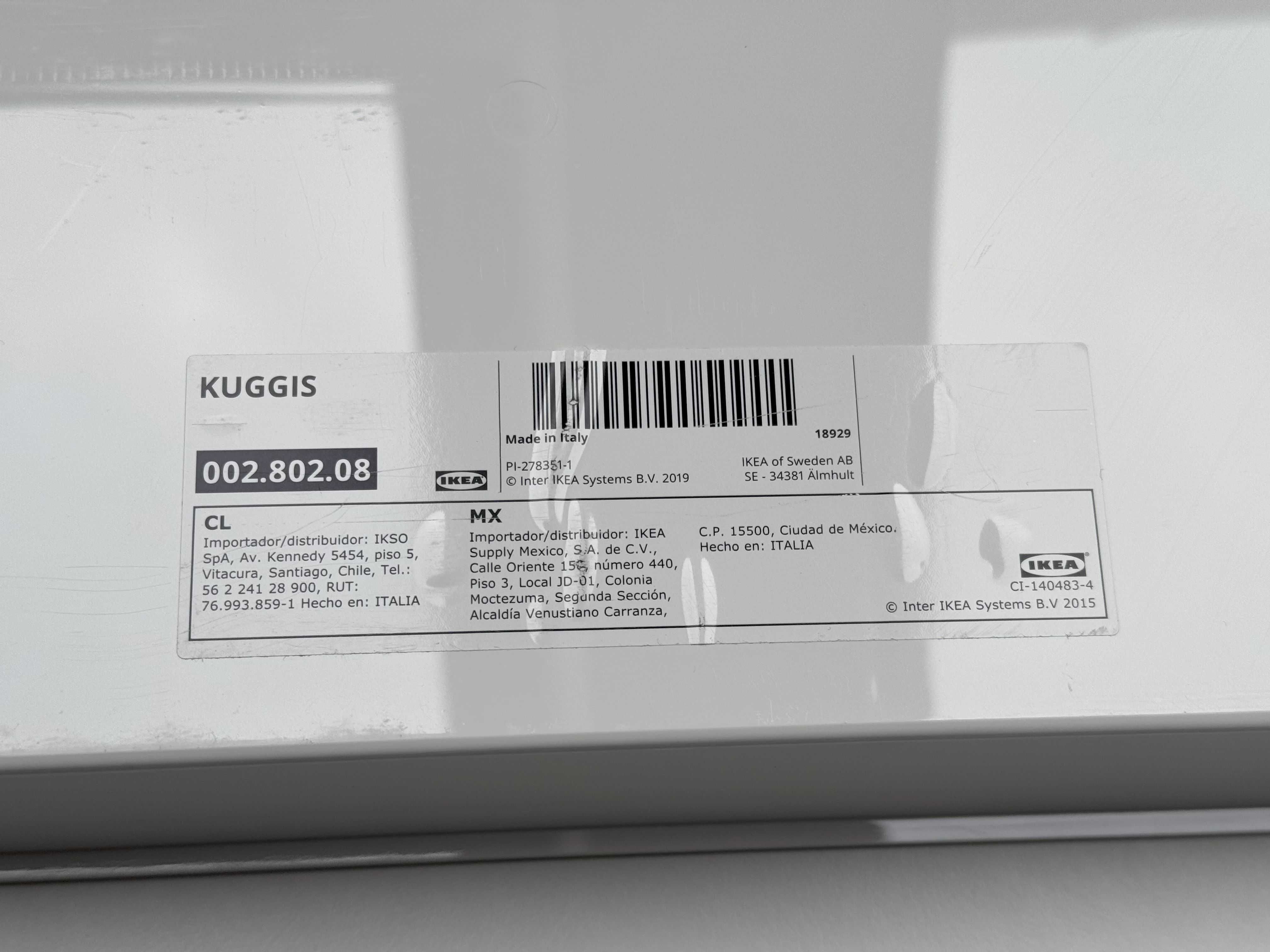 Ikea Kuggis wkład z 6 przegródkami biały 002.802.08