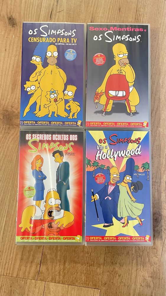 Colecção de cassetes VHS Simpsons