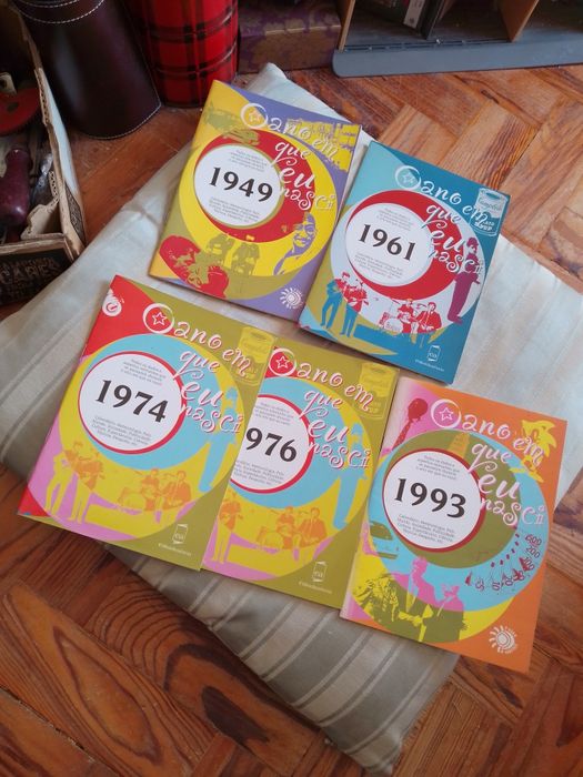 Livros ano que eu nasci-49/61/74/76-cada 7E-Berlinde antigo-2E Desde2E