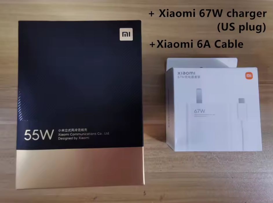 Беспроводное зарядное устройство Xiaomi wireless charger 50W, 55W