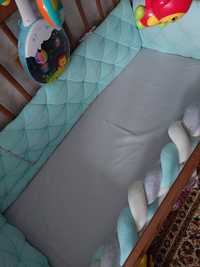 Захист у ліжечко Baby Veres White Mint Grey