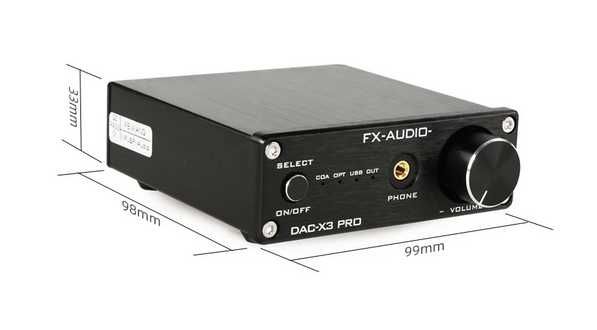 Новый FX-Audio DAC-X3 Pro ЦАП USB звуковая карта  ESS ES9023P