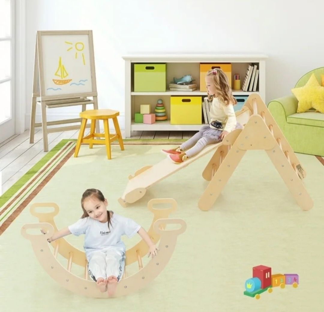 Drewniany zestaw wspinaczkowy Montessori