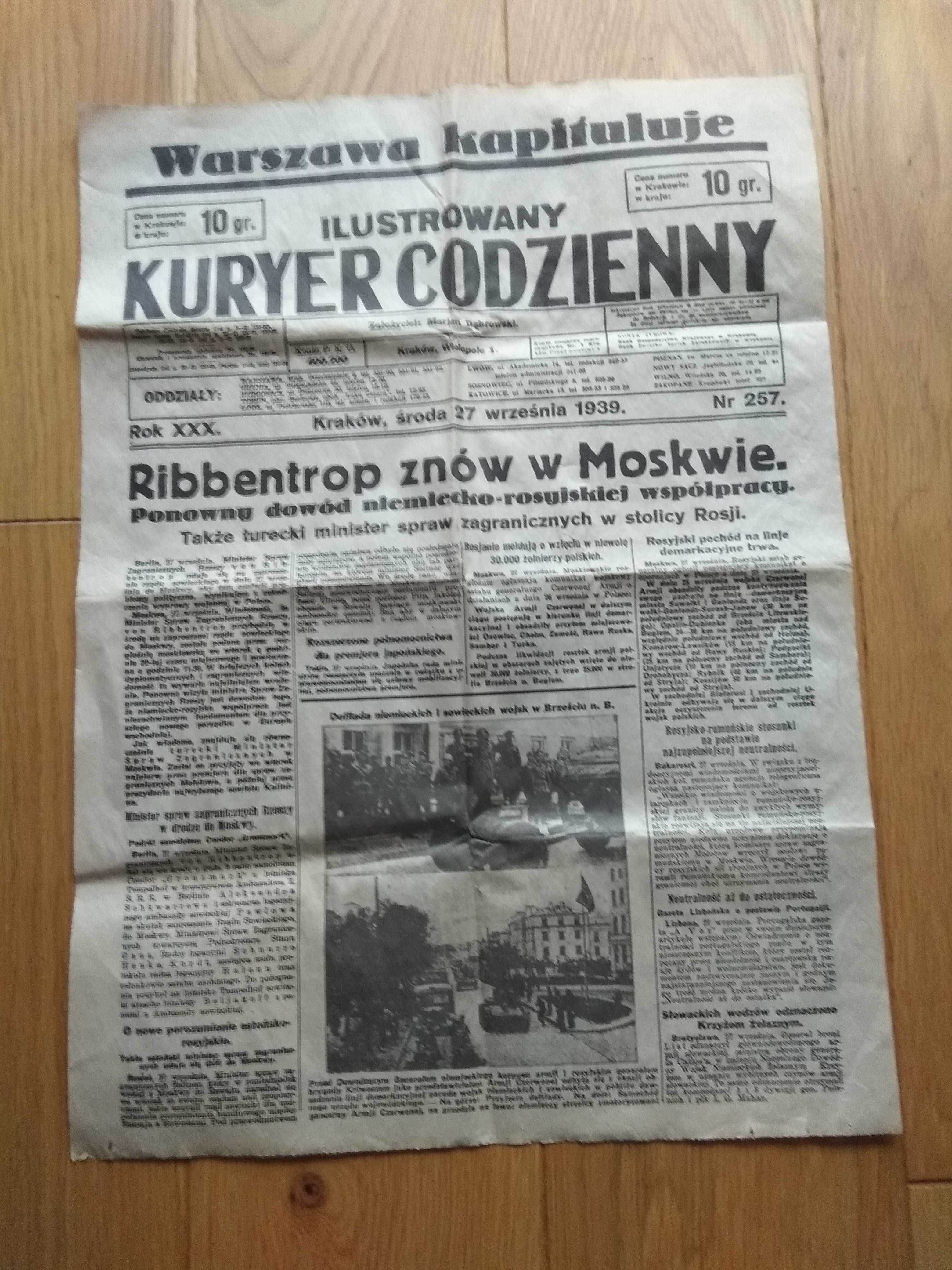 4 gazety-wrzesień 1939r.