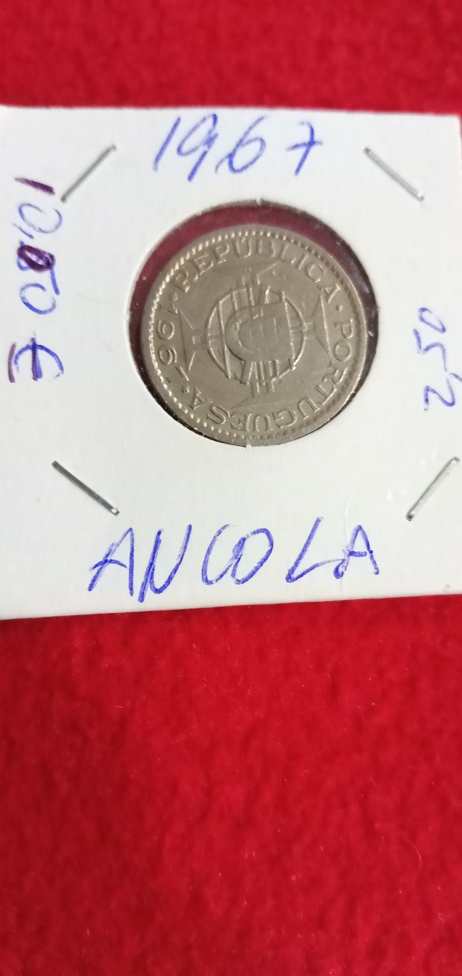Velharias moedas coleção