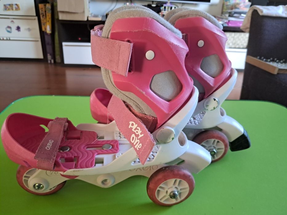 Rolki Wrotki Wrotkorolki Rolkowrotk oxelo decathlon roz. 26-28 na buty