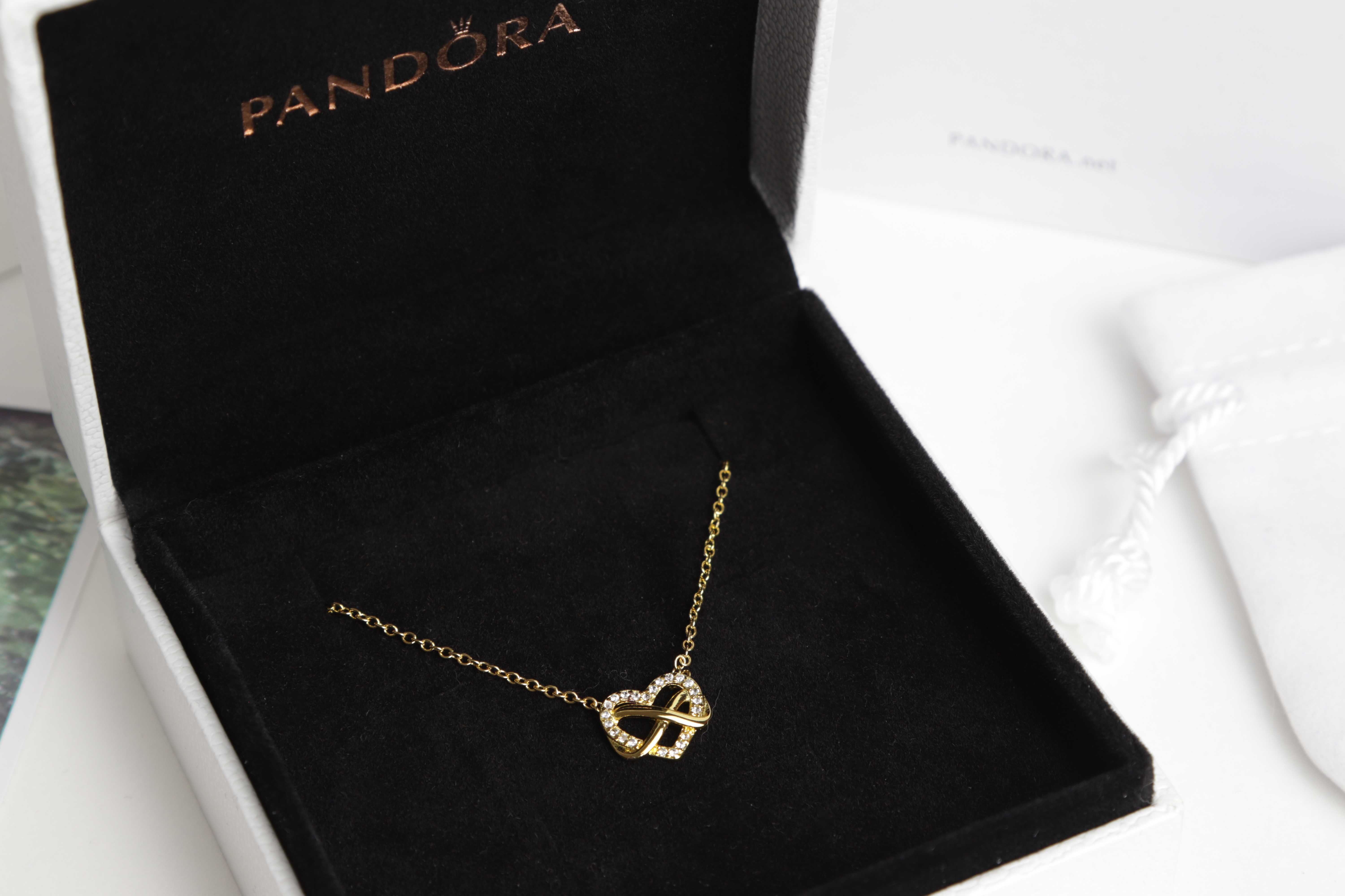 Супер знижка Pandora намисто Блискуче серце нескінченності