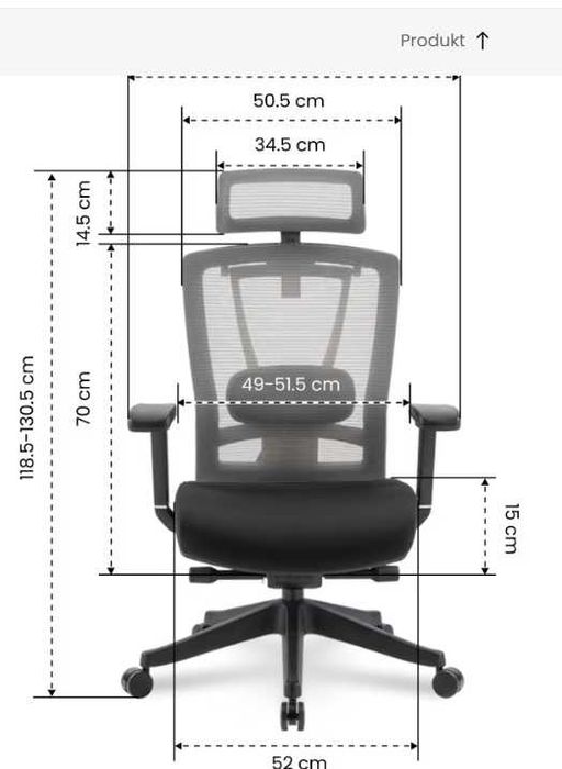Nowy fotel biurowy / krzesło komputerowe / BS14 / ergonomiczne !K463!