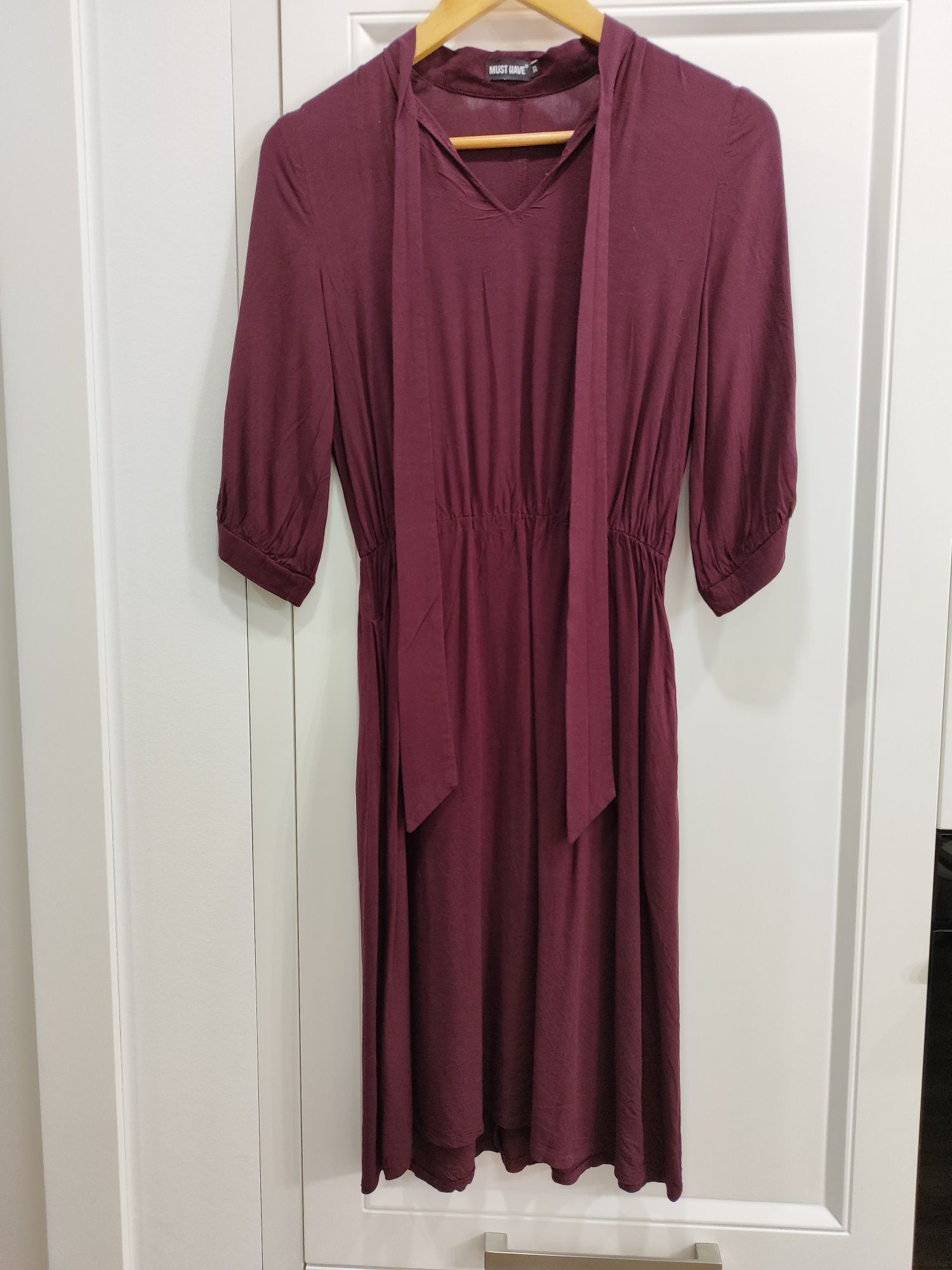 Сукня фіолетова бант розмір 32 середній рукав