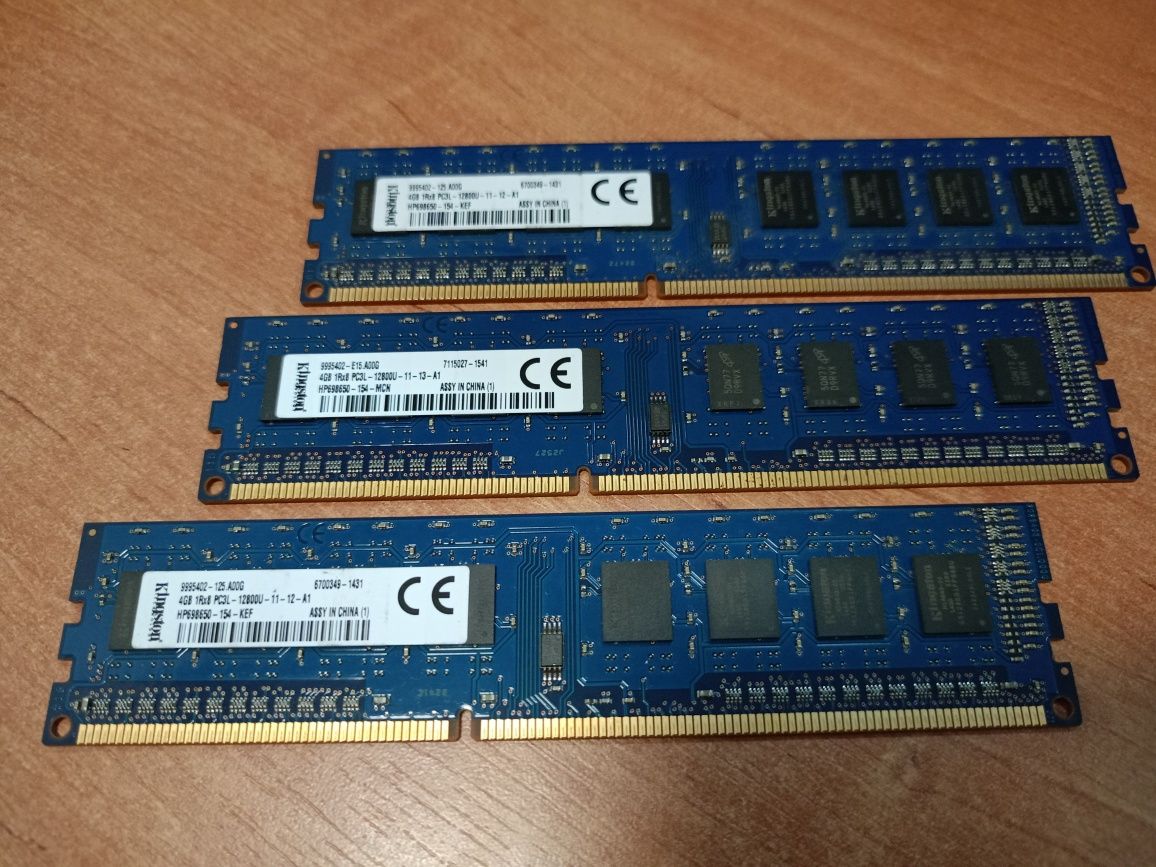 Pamięć Kingston DDR3 4GB 12800u 1600mhz