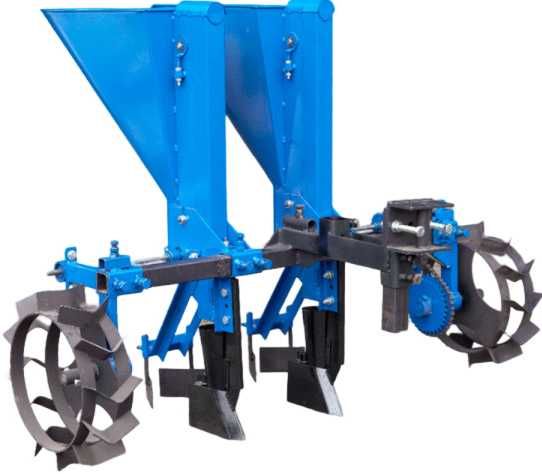 Часникосаджалка мотоблочна навісна ланцюгова рядна саджалка часнику