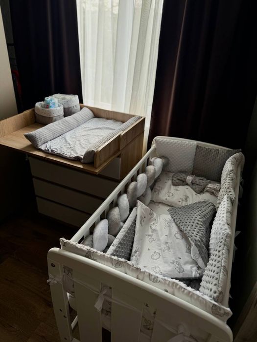 Приставная детская кроватка