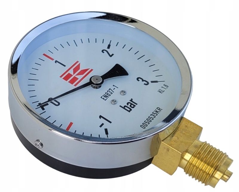 Manometr Do Beczkowozu Próżniowy 100Mm / 1/2" Zegar Bsp