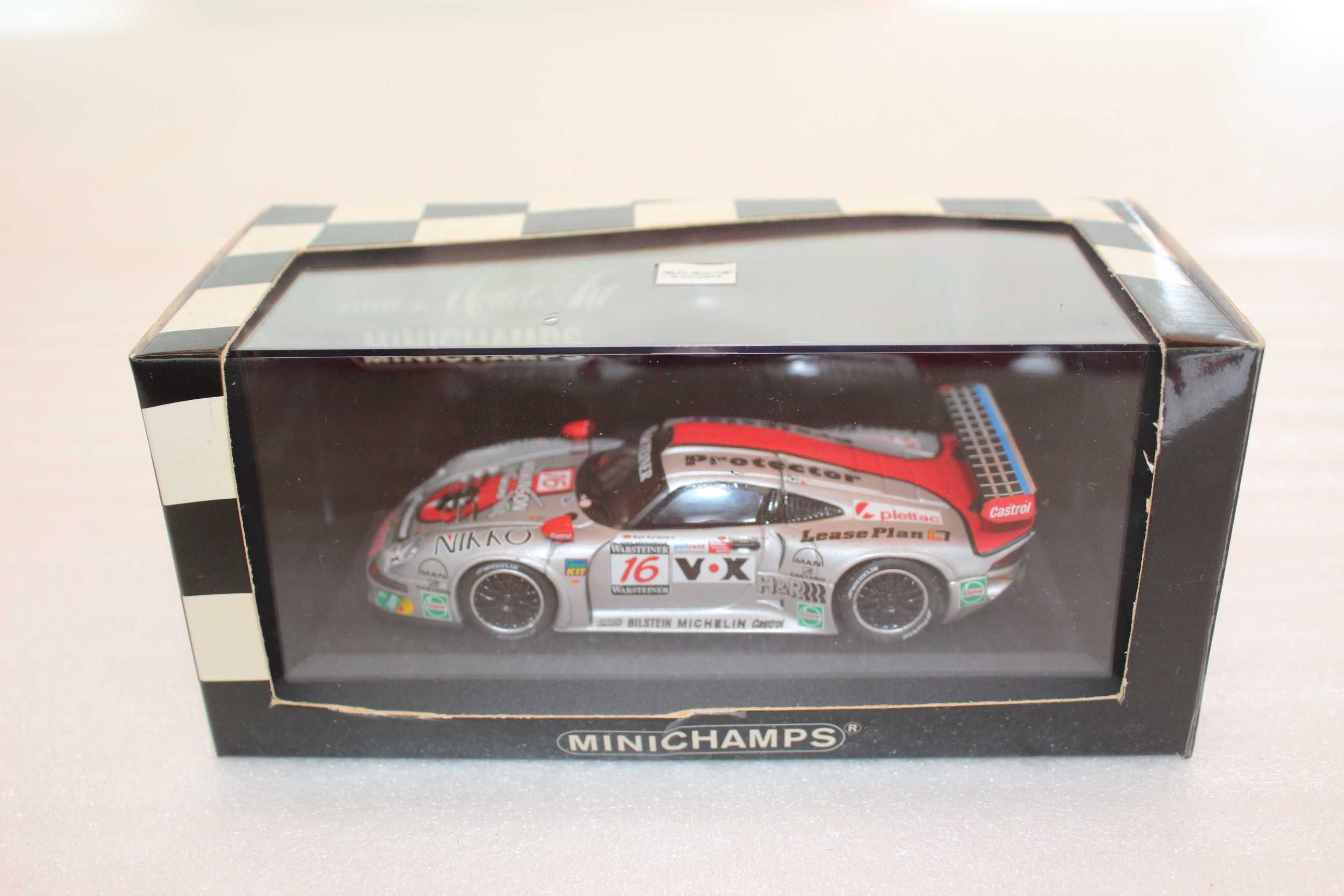 Miniatura 1/43 Porsche 911 GT1 #16 4H Spa 1997 Pedro Matos Chaves