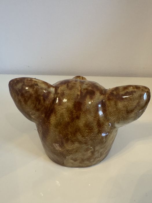 Pote de cerâmica portuguesa Bull dog