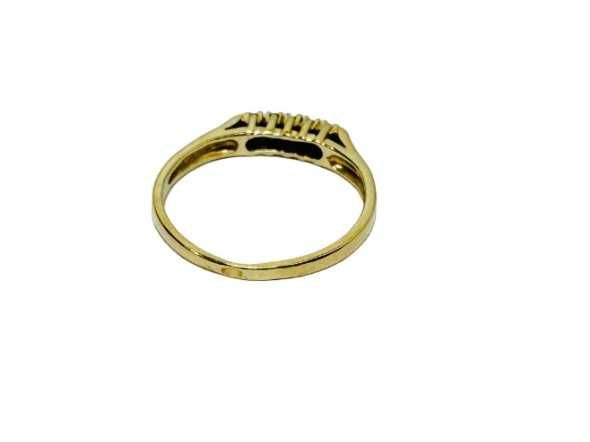 Złoty pierścionek Cyrkonia próba 585 1,86G r.13