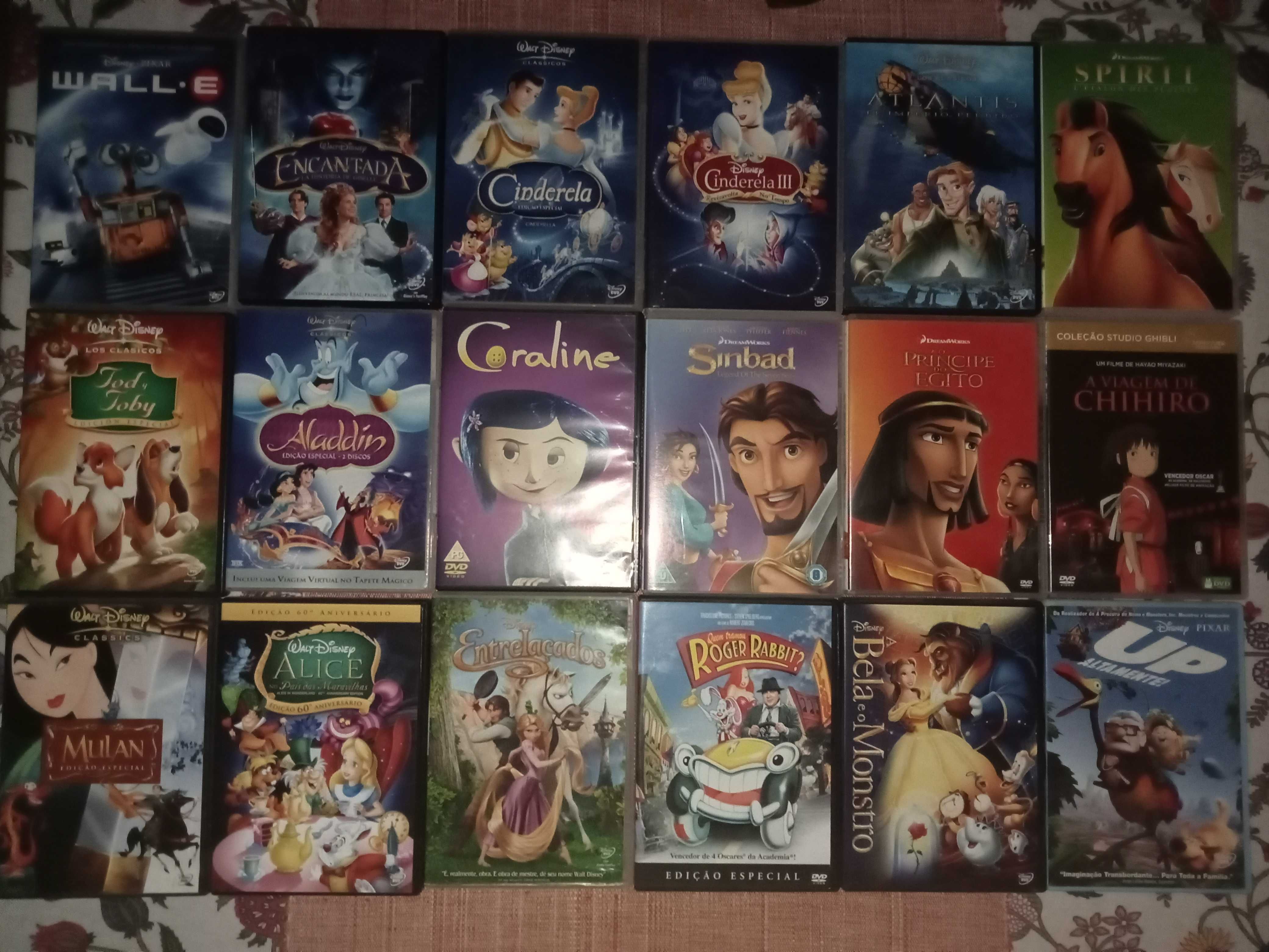 18 DVDs de Animação