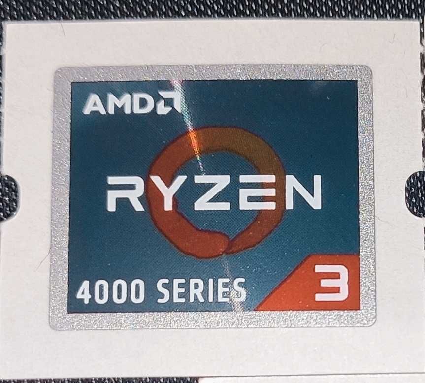 Naklejka AMD Ryzen 3 4000 Series NOWA!