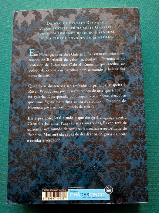 Livro - Raven Noites de Florença de Sylvain Reynard