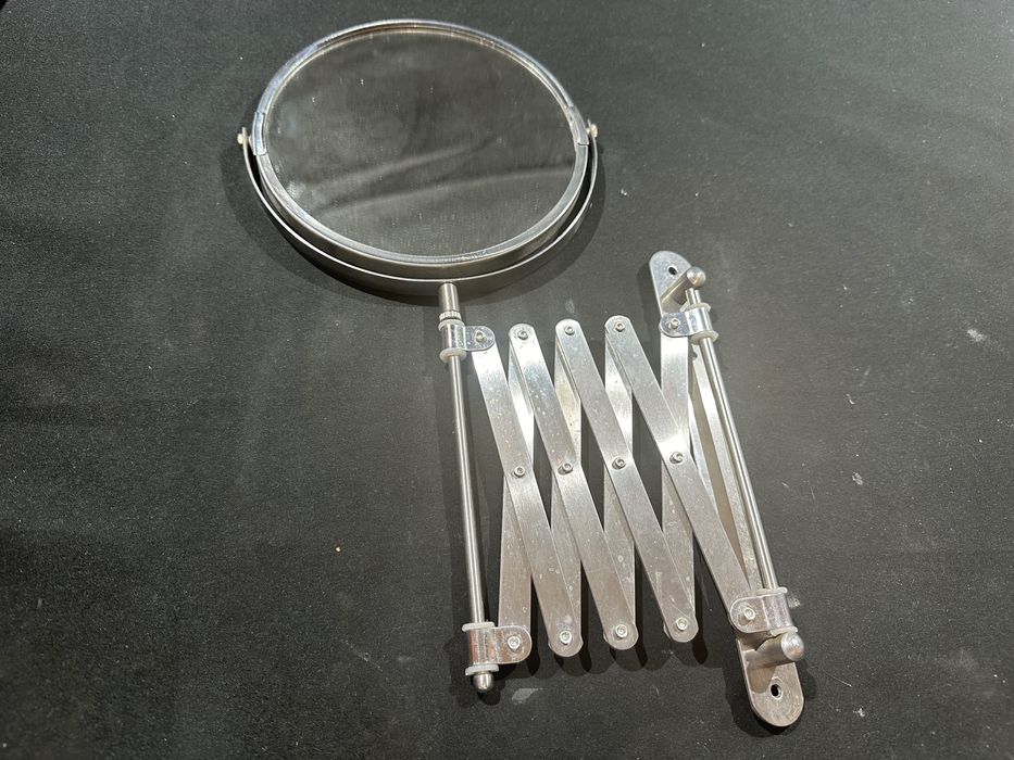 Espelho telescópico de casa de banho (1x, 3x de ampliação)