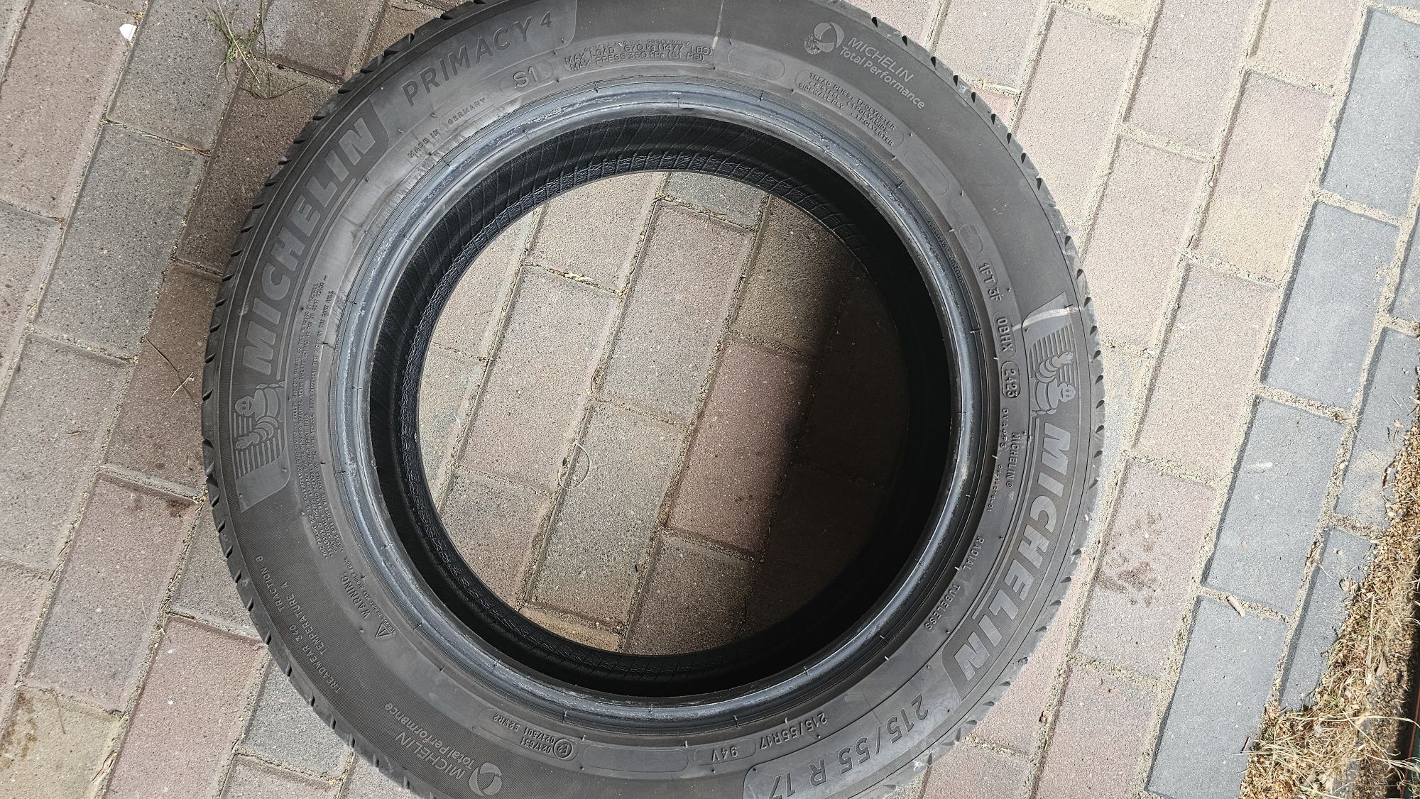 Opony letnie Michelin primacy 4 jak nowe.