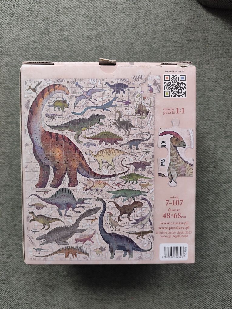 Puzzlove puzzle dinozaury czuczu 200 elementów