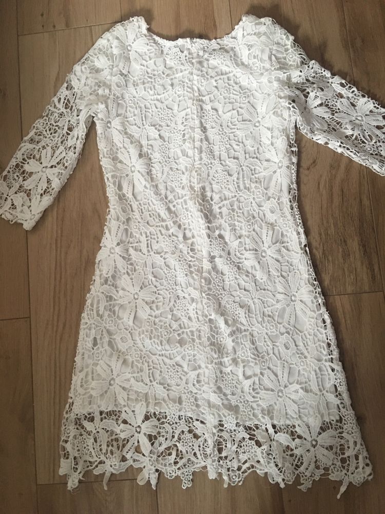 Sukienka biała koronkowa Select 34/36