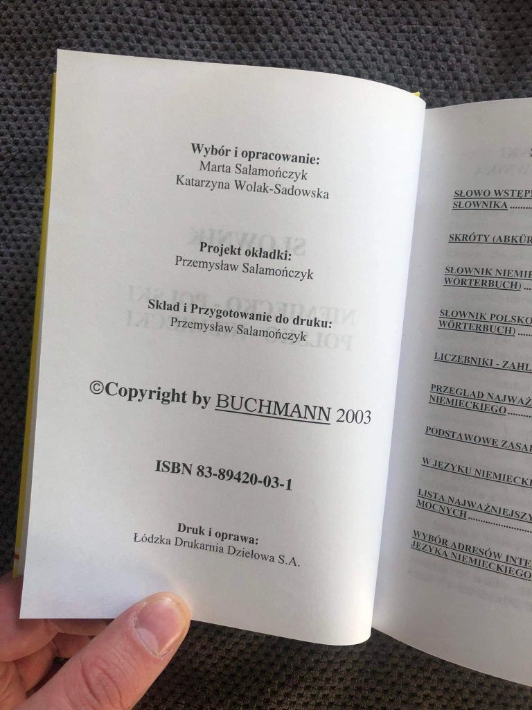 Buchmann słownik niemiecki posiłki polsko-niemiecki