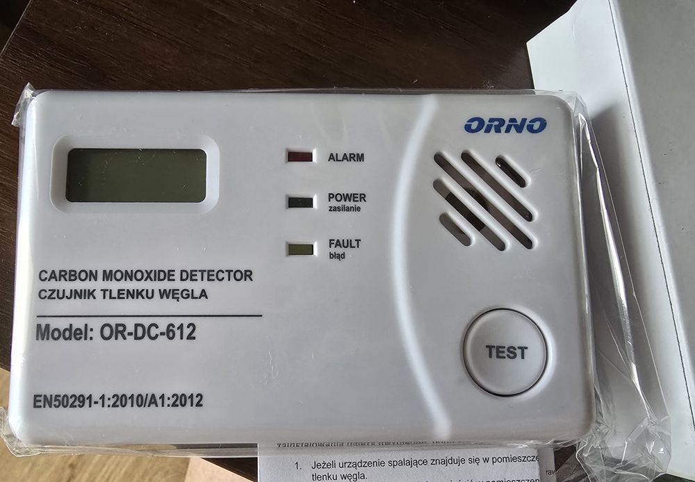 Czujnik czadu tlenku węgla 230V ORNO OR-DC-612