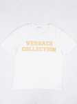 Versace Collection białą koszulka ze złotym logo XL