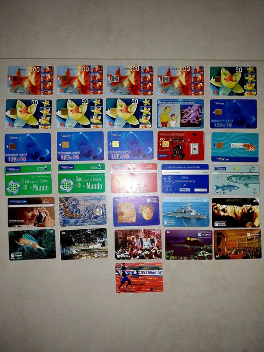 Cartões Telefónicos Antigos - Lote