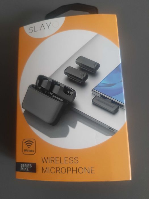 Bezprzewodowy Mikrofon Krawatowy do telefonu Slayo Mike S13