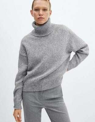 Манго теплый свитер ,стильный!